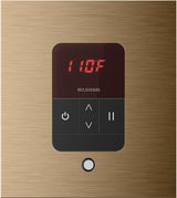 iTempo Square Steam Control Brushed Bronze front