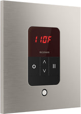 iTempo Square Steam Control Brushed Nickel Angled