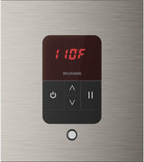 iTempo Square Steam Control Brushed Nickel front