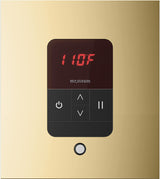 iTempo Square Steam Control Polished Brass front
