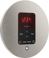 iTempo Plus Round Steam Control Brushed Nickel Angled