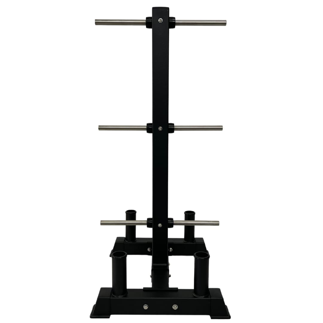 ZiahCare's Diamond Fitness Maximum Pro Weight Plate & Barbell Storage Rack Mockup Image 3