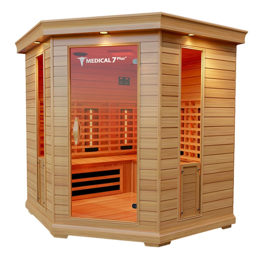 Medical Saunas 7 Indoor Infrared Red Light Therapy Sauna Mockup