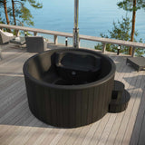 Model S4 Wood Fired Outdoor Hot Tub lifestyle photo-2