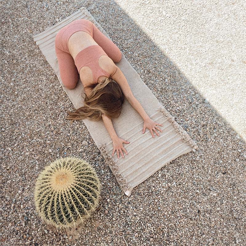 Oko Living Clay Naturally Dyed Herbal Yoga Mat 2