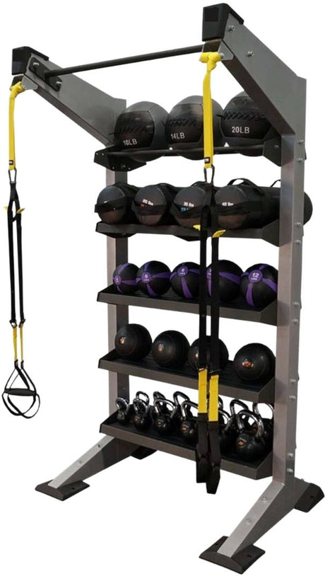 ZiahCare's Diamond Fitness Premium Home Gym Weight Rack Mockup Image 1