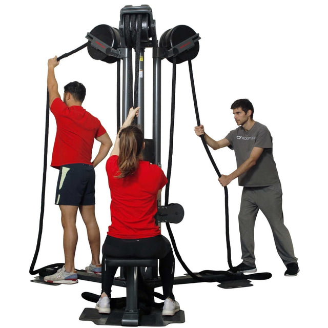 RX2500T Triple Station Vertical Rope Pull Machine