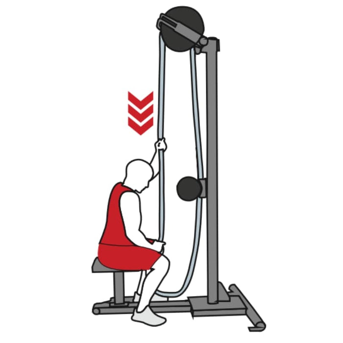 SEATED VERTICAL PULL RopeFlex RX2500 Exercise