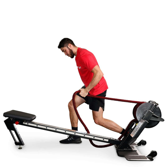 Man using RX3200 Rope Pull Rowing Machine