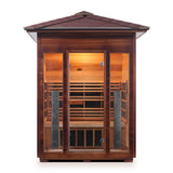 3 PERSON OUTDOOR INFRARED SAUNA MOCKUP PNG FRONT