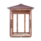 3 PERSON OUTDOOR INFRARED SAUNA MOCKUP PNG INSIDE FACING OUT