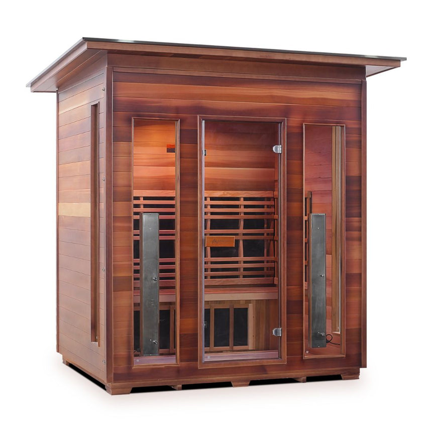 4 PERSON OUTDOOR INFRARED SAUNA MOCKUP PNG