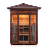 3 PERSON OUTDOOR INFRARED SAUNA MOCKUP PNG 