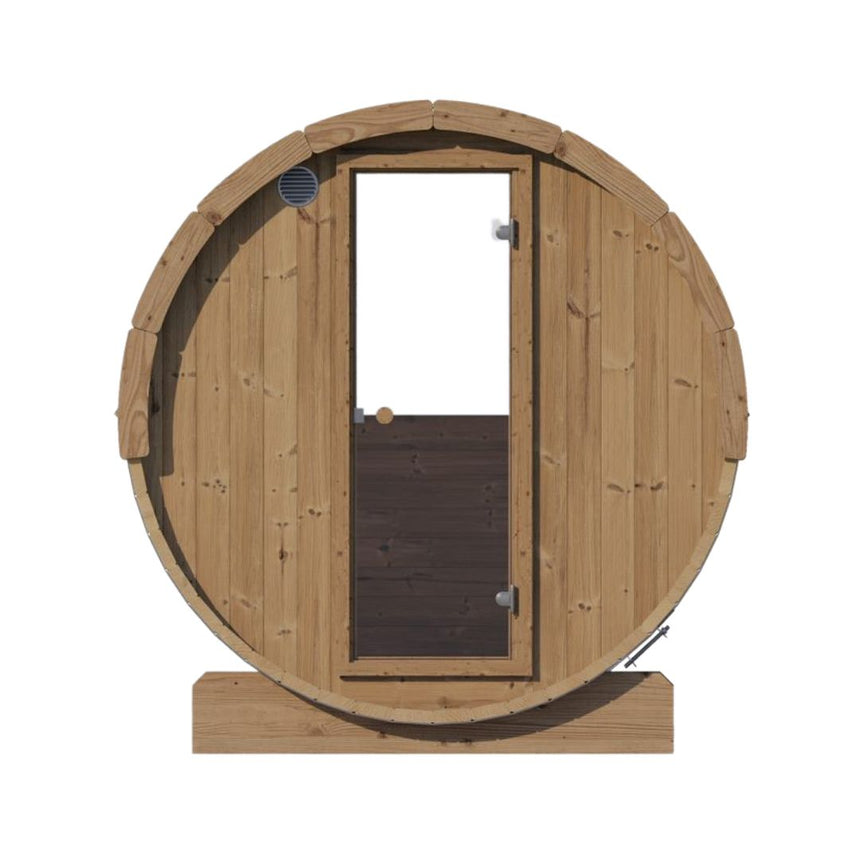 SaunaLife Model E6 3 Person Outdoor Barrel Sauna