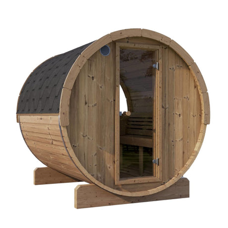 4 Person Outdoor Barrel Sauna mockup