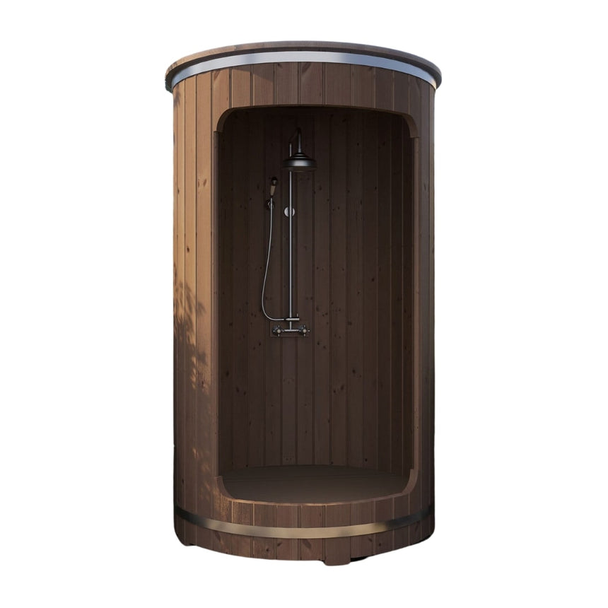 SaunaLife Model R3 Barrel Outdoor Shower