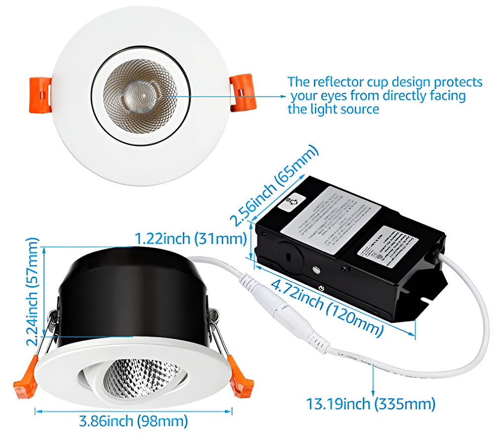 Scandia Recessed Sauna Light