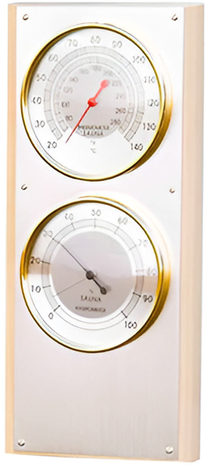 Scandia Wooden Hygrometer Thermometer