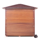 sierra 5 person outdoor infrared sauna mockup png back view