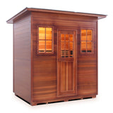 sierra 5 person outdoor infrared sauna mockup png side angle