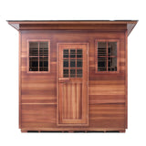 8 person outdoor infrared sauna png mockup