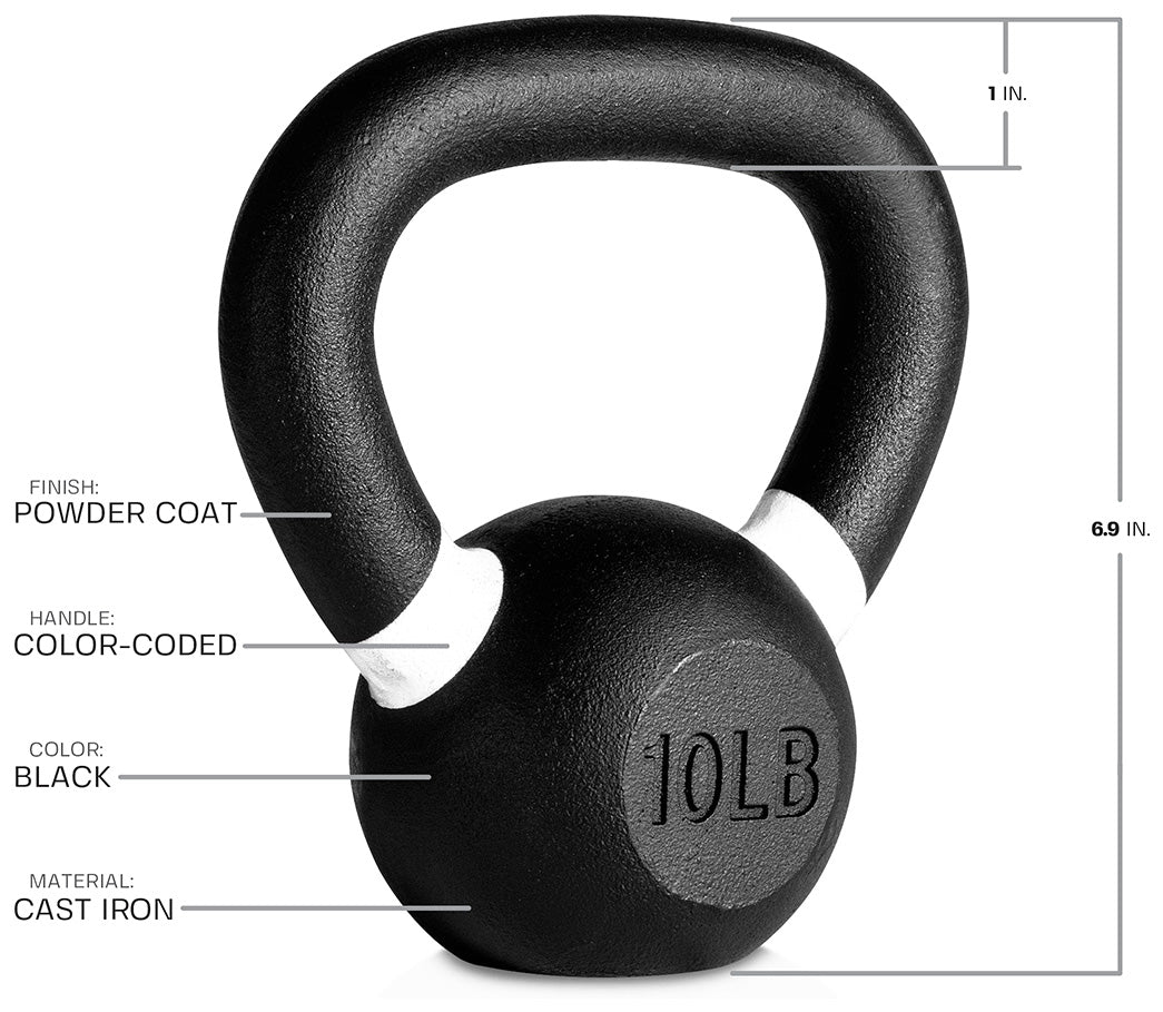 TruGrit Cast Iron Kettlebell Weights0lb