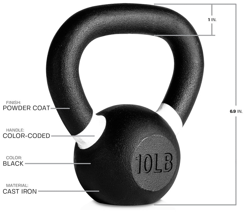 TruGrit Cast Iron Kettlebell Weights0lb