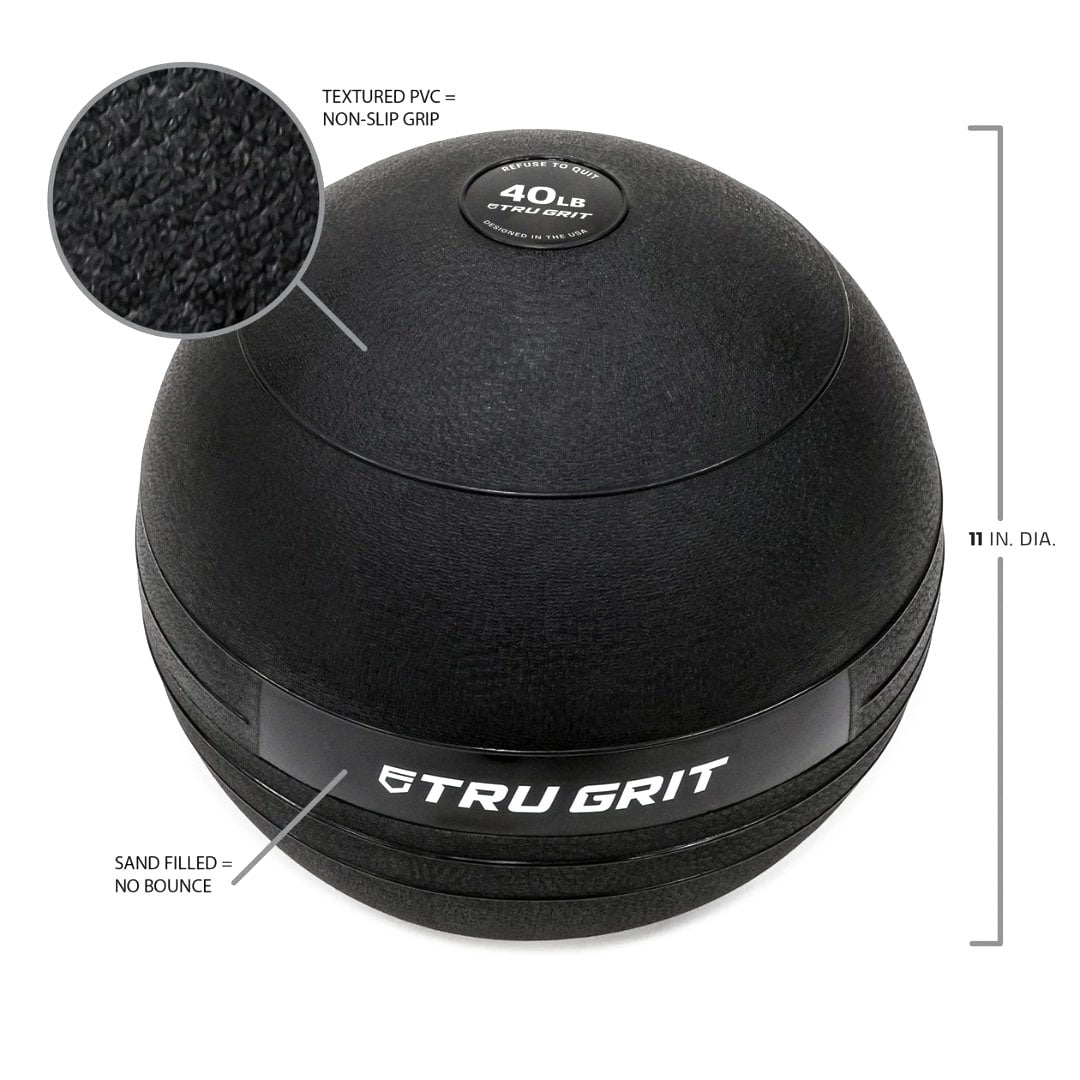 TruGrit Heavy Duty Slam Ball 40lb