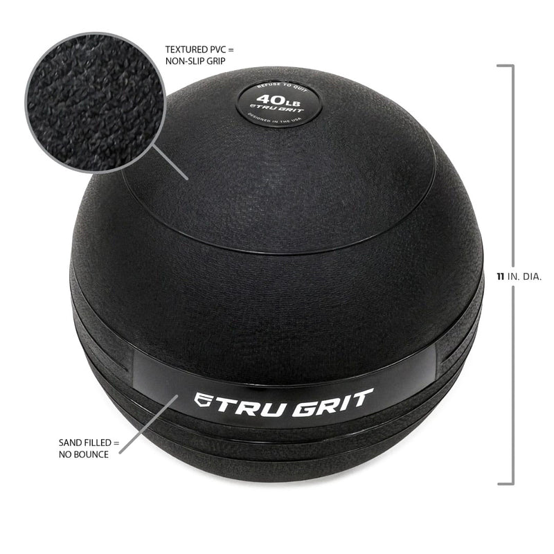 TruGrit Heavy Duty Slam Ball 40lb