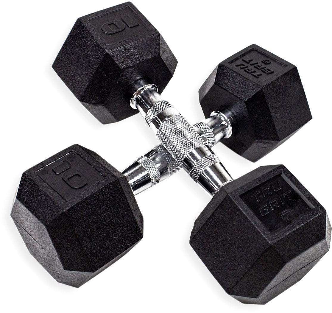 TruGrit Hex Elite TPU Dumbbells0lb