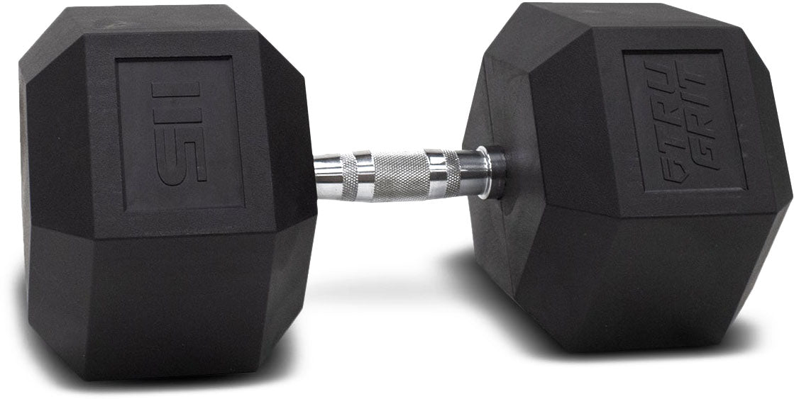 TruGrit Hex Elite TPU Dumbbells15lb