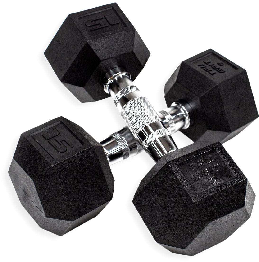 TruGrit Hex Elite TPU Dumbbells5lb