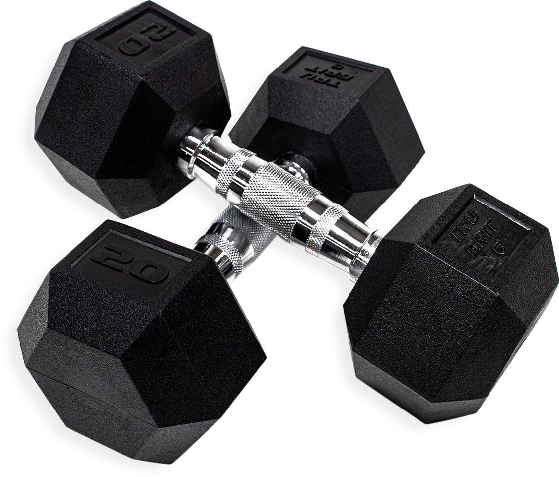 TruGrit Hex Elite TPU Dumbbells0lb