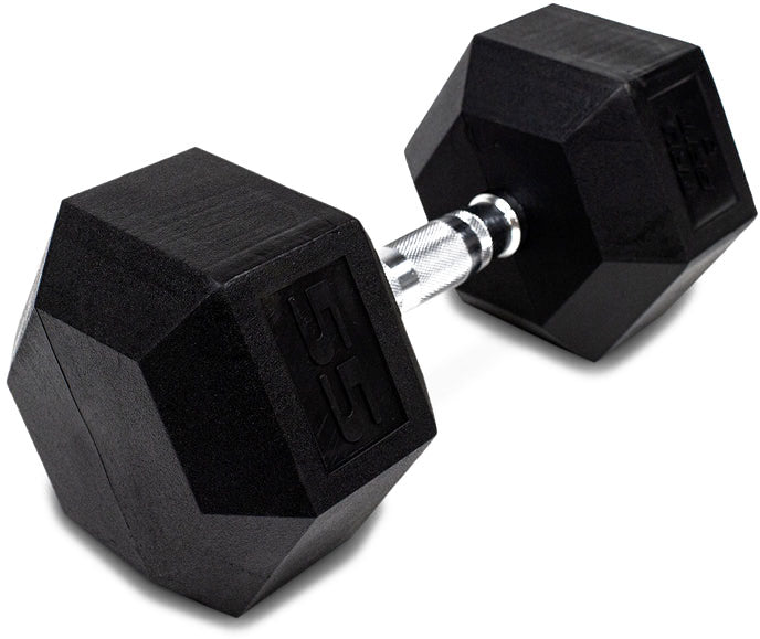 TruGrit Hex Elite TPU Dumbbells 55lb