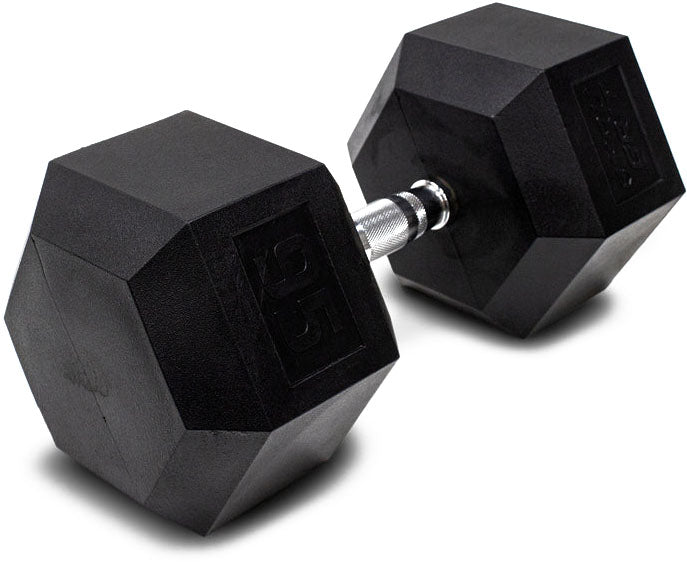 TruGrit Hex Elite TPU Dumbbells 95lb