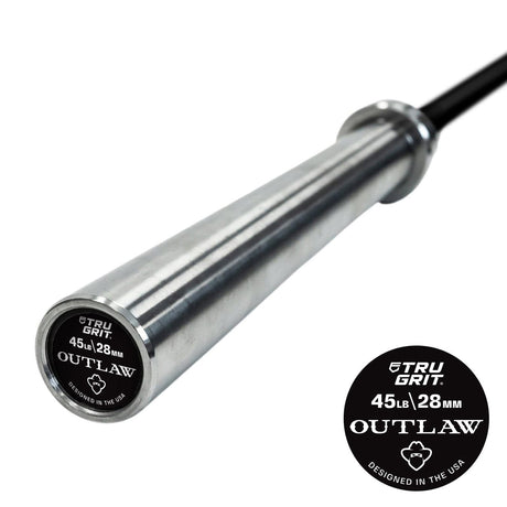 TruGrit Outlaw Black Zinc Men Competition Olympic Barbell0