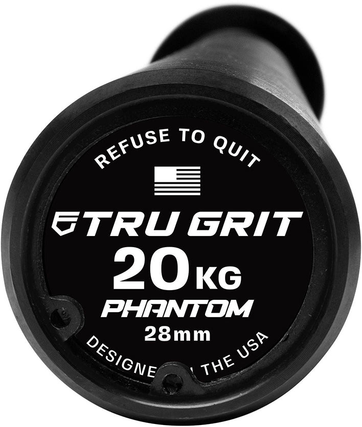 TruGrit Phantom Series Mens Olympic Cerakote Barbell 7