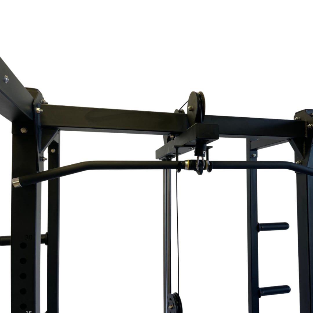 ZiahCare's Diamond Fitness Ultimate All-In-One Power Rack Home Gym Mockup Image 4