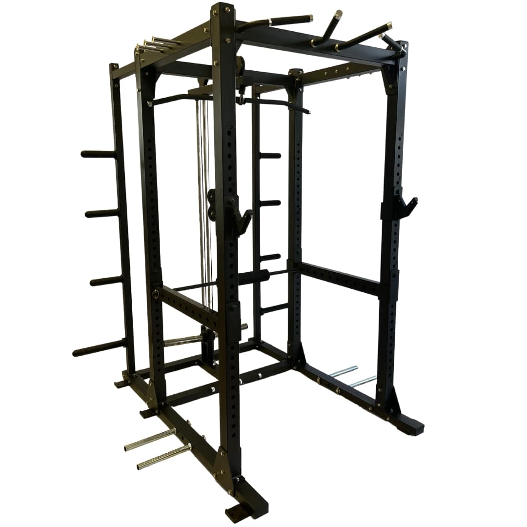 ZiahCare's Diamond Fitness Ultimate All-In-One Power Rack Home Gym Mockup Image 2