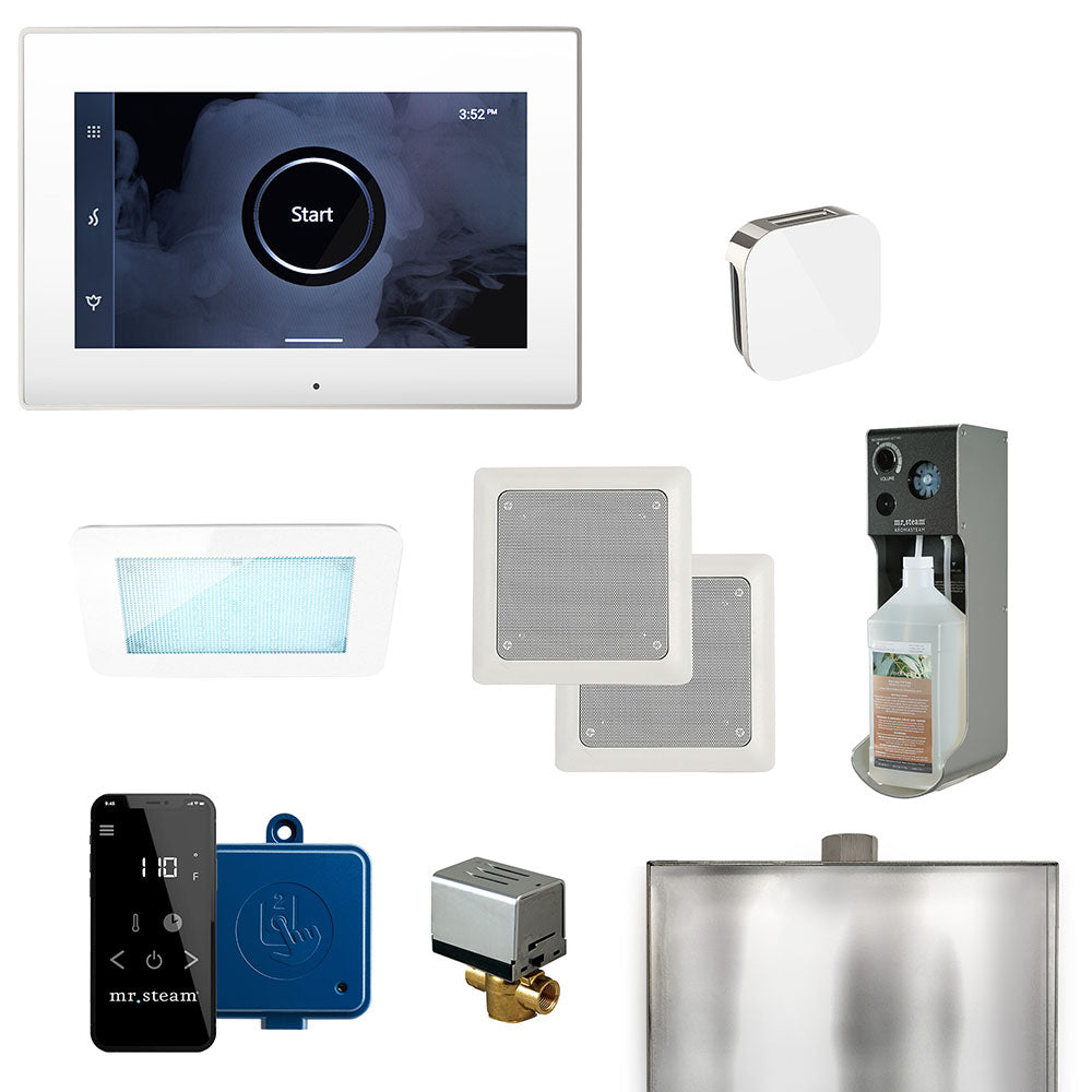 xDream Steam Control Package White Polished Nickel