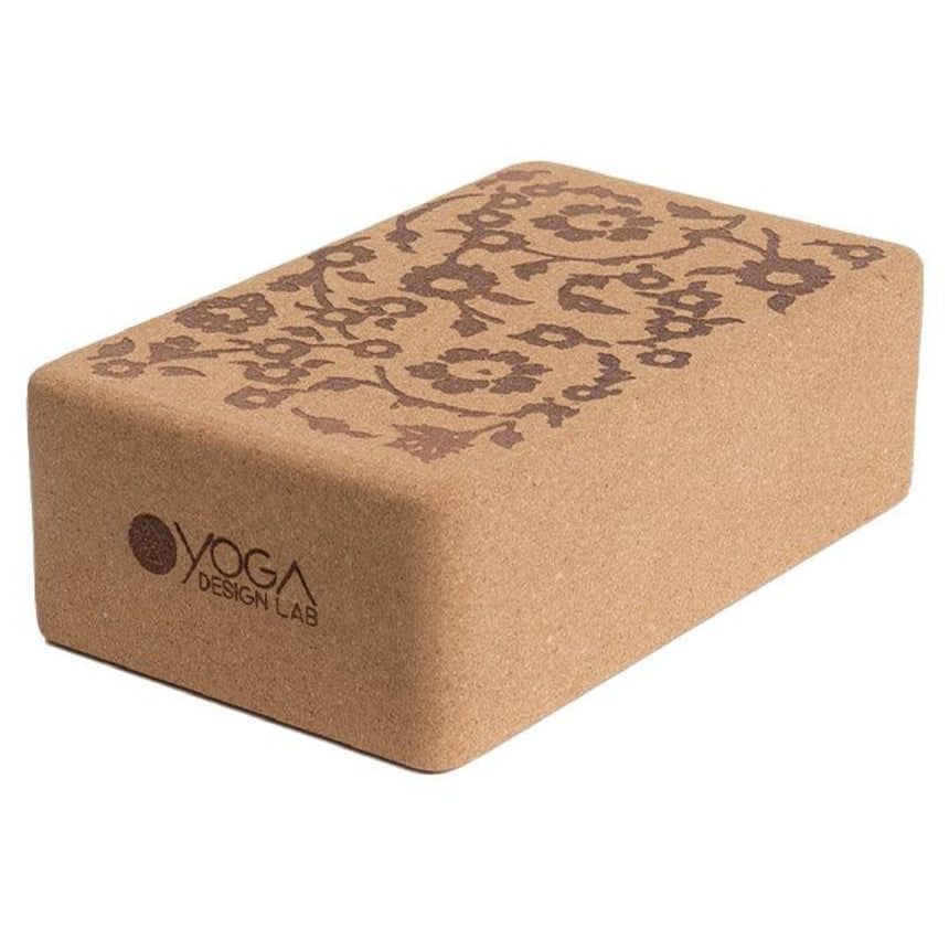 Yoga Design Lab FloralBatikTonal Cork Block