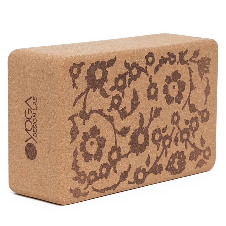 Yoga Design Lab FloralBatikTonal Cork Block