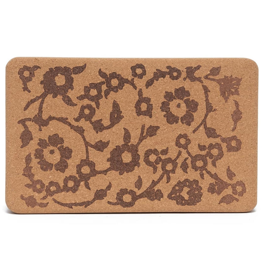 Yoga Design Lab FloralBatikTonal Cork Block