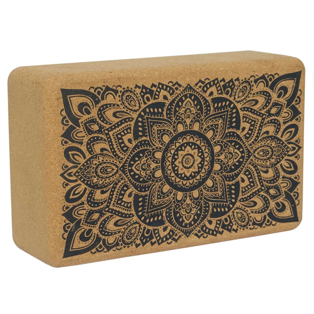 Yoga Design Lab Mandala Black Cork Block