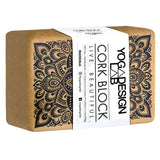 Yoga Design Lab Mandala Black Cork Block