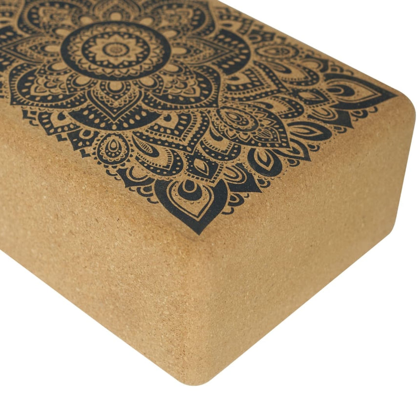 Yoga Design Lab Mandala Black Cork Block 6