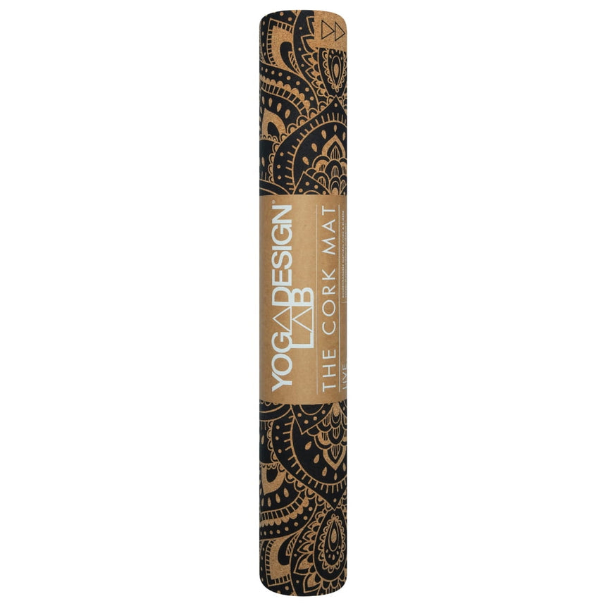 Yoga Design Lab Mandala Black Cork Mat 7