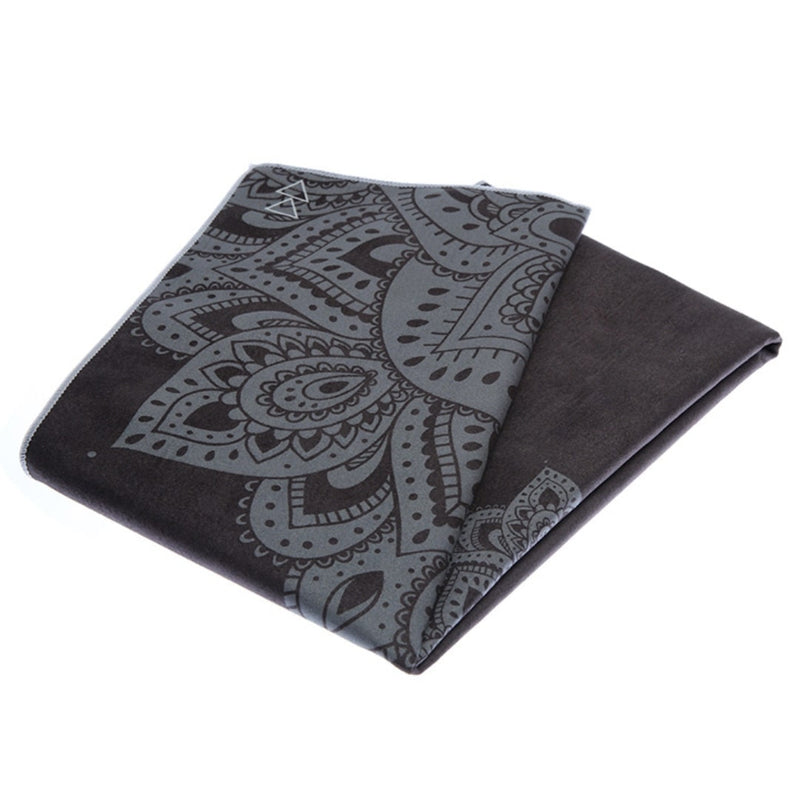 Yoga Design Lab MandalaBlack Mat Towel