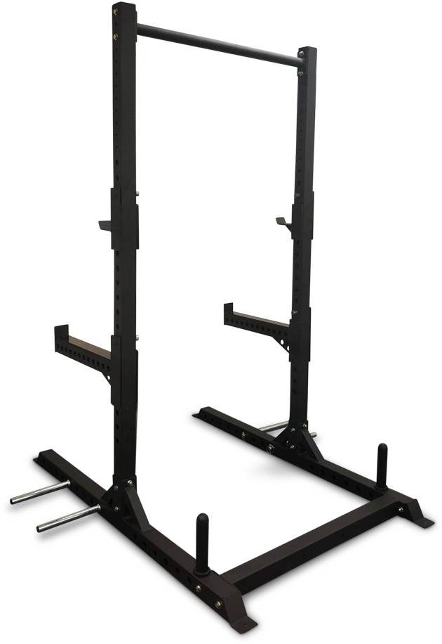 ZiahCare's Diamond Fitness Robust Half Power Rack Mockup Image 6