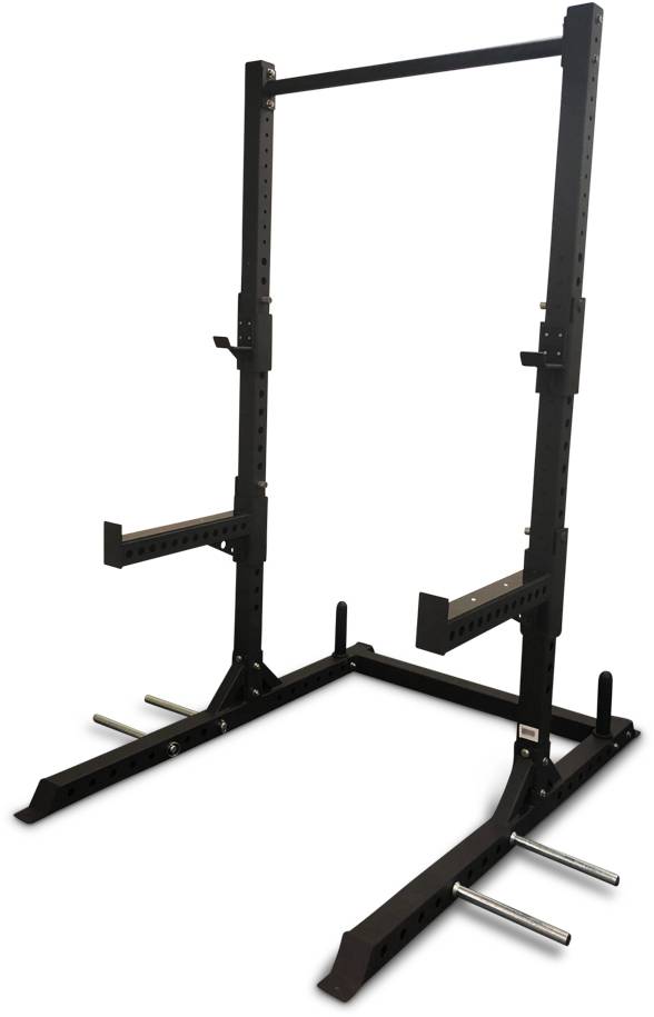 ZiahCare's Diamond Fitness Robust Half Power Rack Mockup Image 8